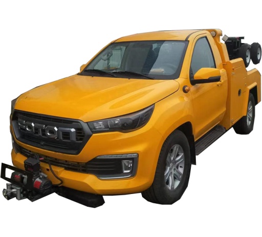 Foton 4*4 drive pickup wrecker can be used in the underground garage wrecker