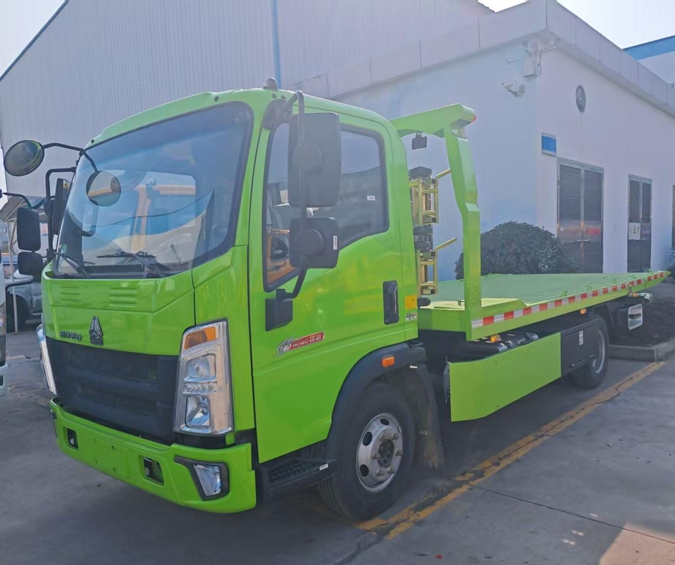 howo 3ton flatbed tow truck