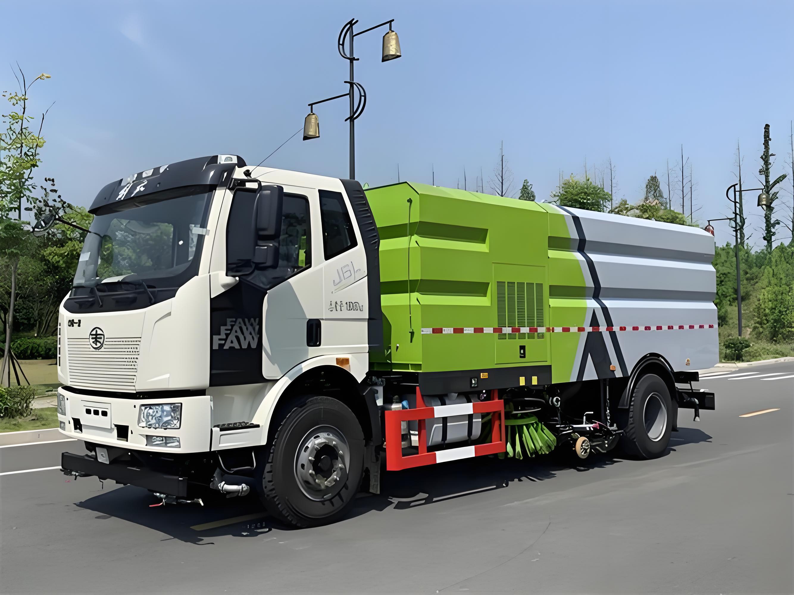 FAW 16 cbm Washing and Sweeping Truck