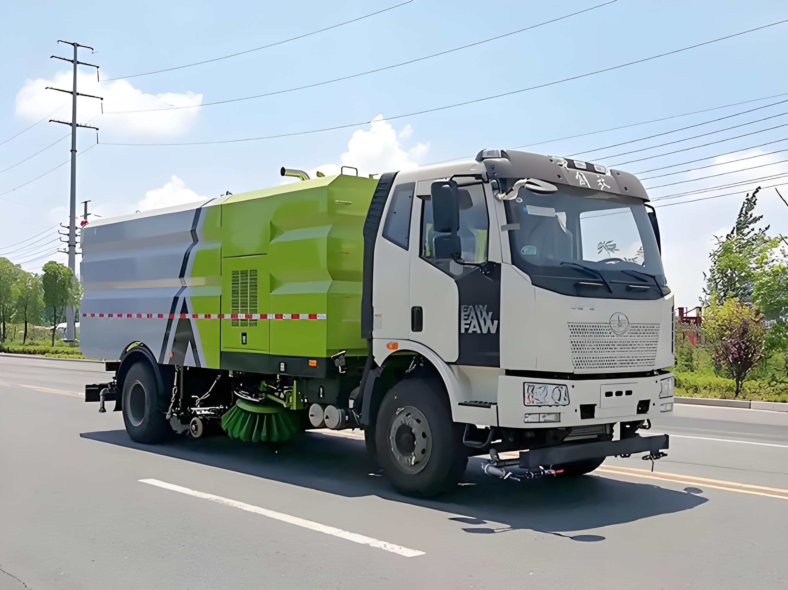FAW 16 cbm Washing and Sweeping Truck