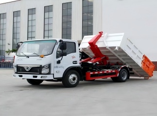 dongfeng 12ton hook arm garbage truck strong lifting capacity