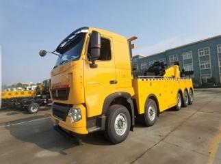 howo 50ton rotator underlift wrecker truck 10*4 driving